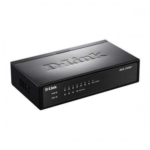 D Link DES 1008P 8 Port Desktop Switch dealers chennai, hyderabad, telangana, andhra, tamilnadu, india