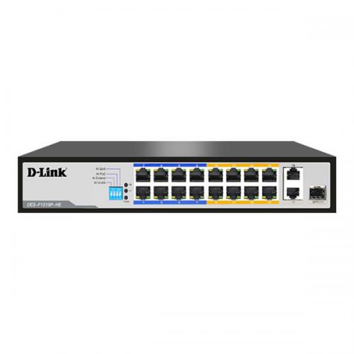 D link DES F1016P HE Unmanaged PoE switch dealers chennai, hyderabad, telangana, andhra, tamilnadu, india