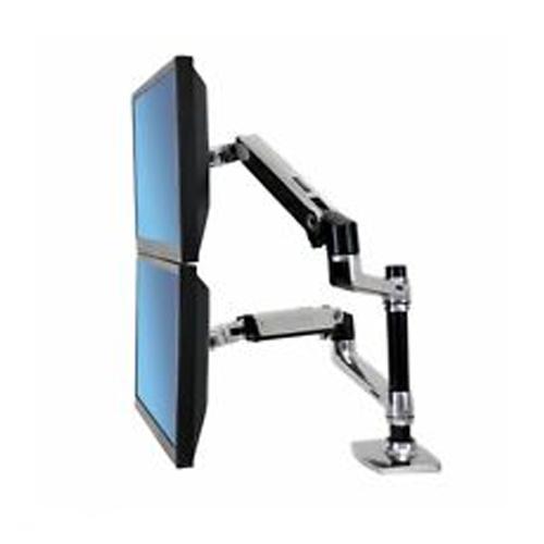 Ergotron 45492216 LX Dual Stacking Arm dealers chennai, hyderabad, telangana, andhra, tamilnadu, india