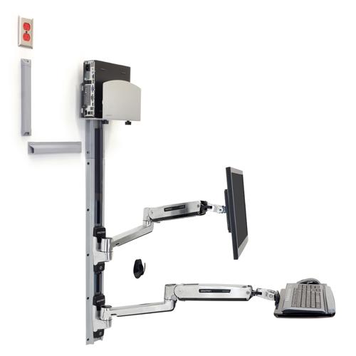 Ergotron LX Sit Stand Wall Mount System dealers chennai, hyderabad, telangana, andhra, tamilnadu, india