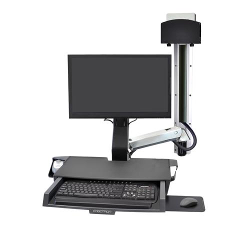 Ergotron StyleView Sit Stand Combo System with Worksurface dealers price chennai, hyderabad, telangana, tamilnadu, india