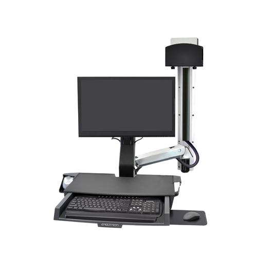 Ergotron StyleView Sit Stand Combo System Worksurface dealers chennai, hyderabad, telangana, andhra, tamilnadu, india