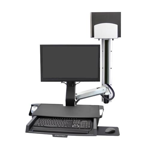 Ergotron StyleView Sit Stand Combo System dealers chennai, hyderabad, telangana, andhra, tamilnadu, india