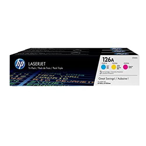 HP 126A CF341A CYM Tri Pack Combo LaserJet Toner Cartridge dealers price chennai, hyderabad, telangana, tamilnadu, india