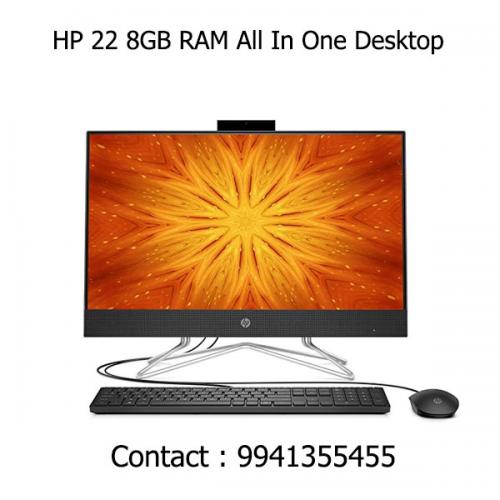 HP 22 8GB RAM All In One Desktop dealers price chennai, hyderabad, telangana, tamilnadu, india