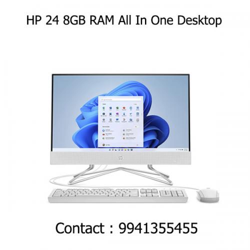 HP 24 8GB RAM All In One Desktop dealers price chennai, hyderabad, telangana, tamilnadu, india