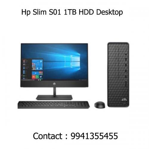 Hp Slim S01 1TB HDD Desktop dealers chennai, hyderabad, telangana, andhra, tamilnadu, india