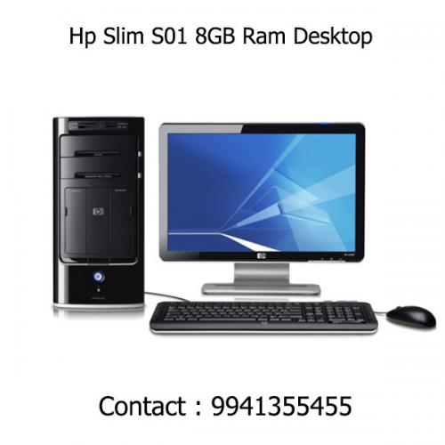 Hp Slim S01 4GB RAM Tower Desktop dealers price chennai, hyderabad, telangana, tamilnadu, india