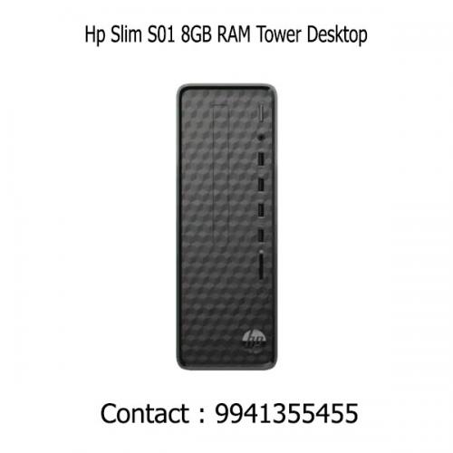 Hp Slim S01 8GB RAM Tower Desktop dealers price chennai, hyderabad, telangana, tamilnadu, india