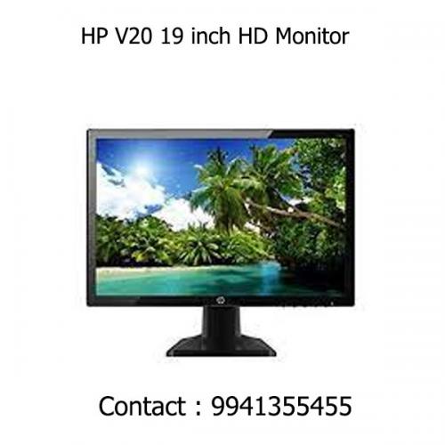 HP V20 19 inch HD Monitor dealers price chennai, hyderabad, telangana, tamilnadu, india