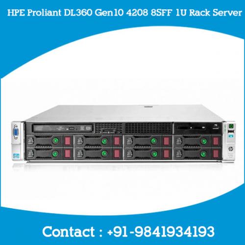 HPE Proliant DL360 Gen10 4208 8SFF 1U Rack Server dealers price chennai, hyderabad, telangana, tamilnadu, india
