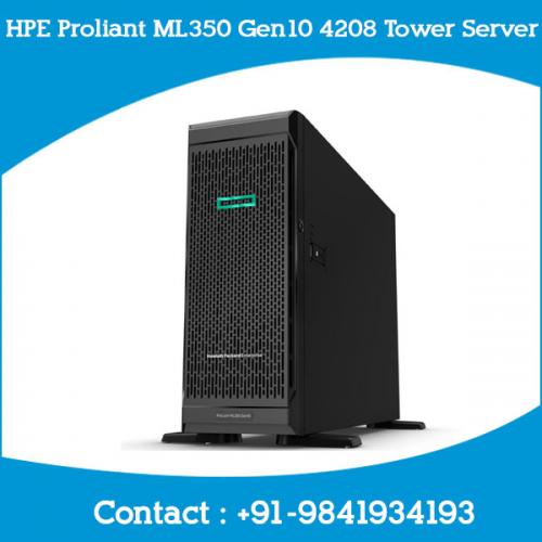 HPE Proliant ML350 Gen10 4208 Tower Server dealers price chennai, hyderabad, telangana, tamilnadu, india