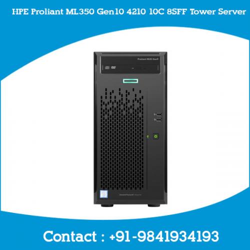 HPE Proliant ML350 Gen10 4210 10C 8SFF Tower Server  price chennai, Hyderabad, Telangana, andhra, tamilnadu
