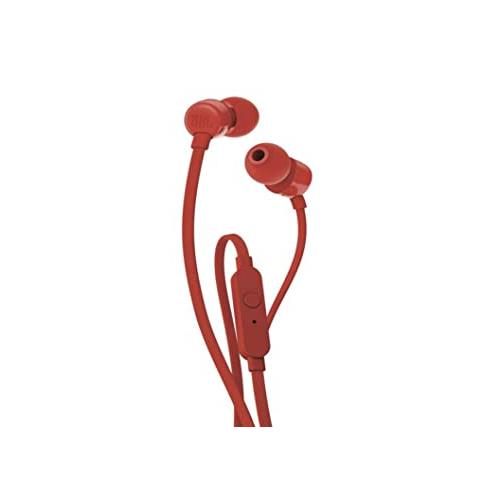 JBL T110 Wired In Red Ear Headphones dealers chennai, hyderabad, telangana, andhra, tamilnadu, india